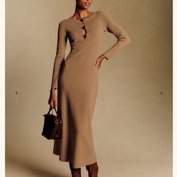 Sezane Scarlett Midi Dress - Picture 2 of 8